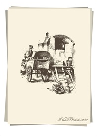 吉普赛风格大篷车