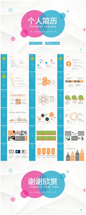 个人简历岗位竞聘求职晋升PPT