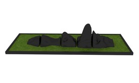 石材山景3d模型