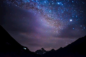 西藏夜晚的星空