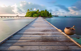 马尔代夫沙滩海岸小岛
