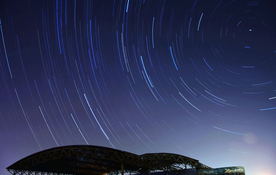 夜晚星空轨迹