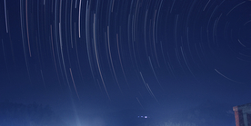夜晚星空轨迹