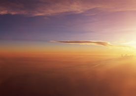 火烧云旭辉云霞图片