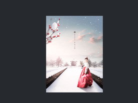 韩国背景人物素材