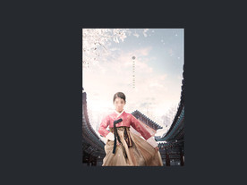 韩国背景人物素材海报