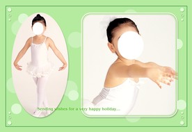 草绿色背景两张竖版