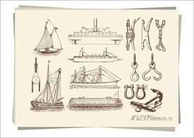 14款入船舶手绘稿