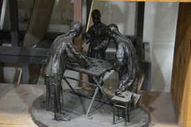 下象棋雕塑
