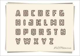 26个蕾丝英文字母