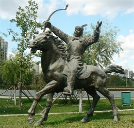 骑兵雕塑