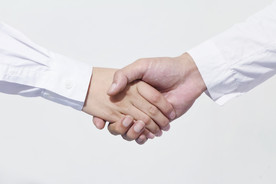 握手礼仪沟通行为图片