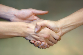 握手礼仪沟通行为图片