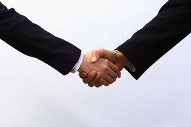 握手礼仪沟通行为图片