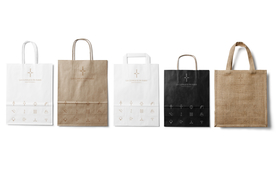 牛皮手提袋样机