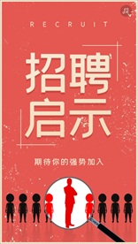 复古招聘海报