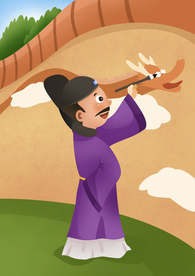 画龙点睛 成语故事插画