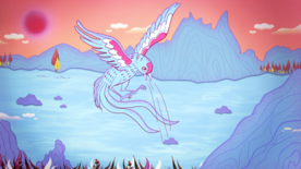 精卫填海成语故事插画