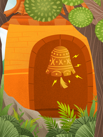 掩耳盗铃成语故事插画