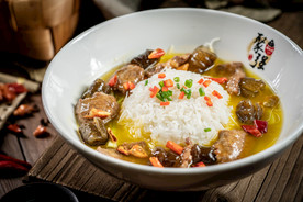 酸汤牛肉海参泡饭