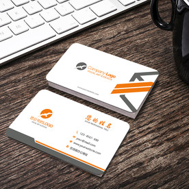 几何拼图商务名片