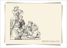 吹泡泡的孩子们素描画