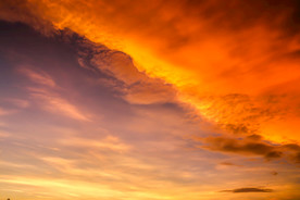 彩霞日出夕阳火烧云图片