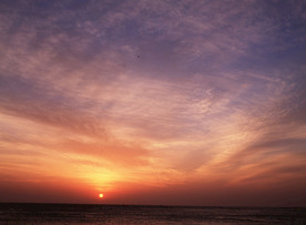 彩霞日出夕阳火烧云图片