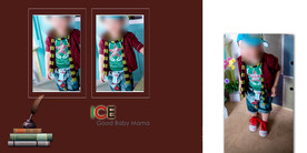 儿童影楼宝贝写真相册模板海报图