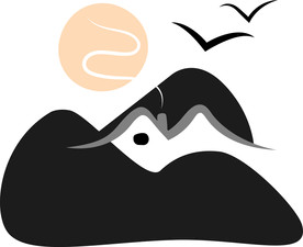 水墨练习插画标志图标日式和风