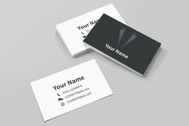 简约黑白商务名片