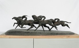 赛马雕塑