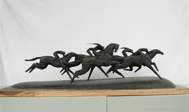 赛马雕塑