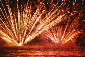 烟花爆竹背景图片