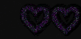 星空爱心黑色背景