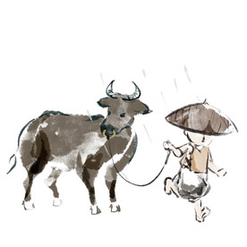 牧童素材