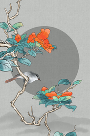 中国风淡雅海报背景