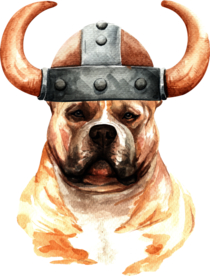 水彩绘画可爱小狗