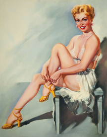 古典绘画油画美女