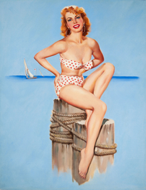 古典绘画油画美女