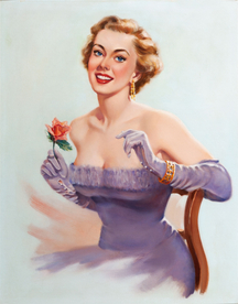 古典绘画油画美女