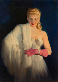 古典绘画油画美女