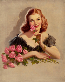 古典绘画油画美女