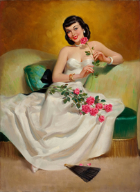 古典绘画油画美女