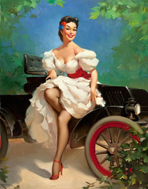 古典绘画油画美女