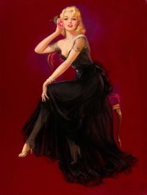 古典绘画油画美女