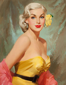 古典绘画油画美女