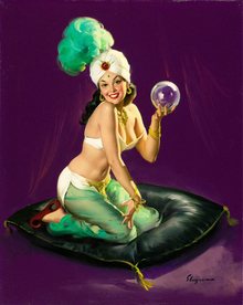 古典绘画油画美女