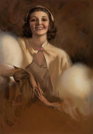 古典绘画油画美女