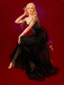 古典绘画油画美女